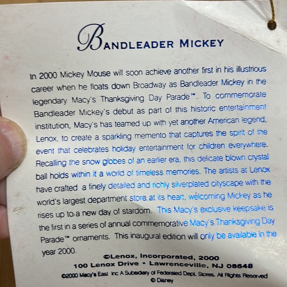 🆕. NRFB Macys Lenox Christmas Hanging Ornaments 🎄 - Picture 5 of 10